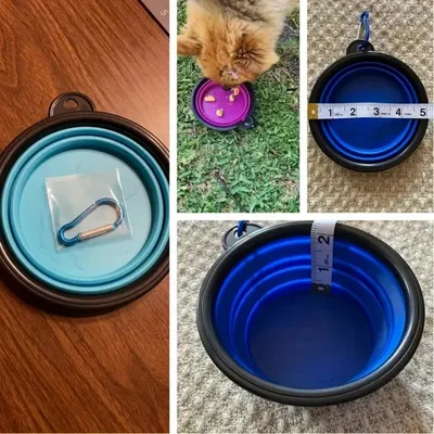 IntiMeg Comedero plegable y portátil para perros