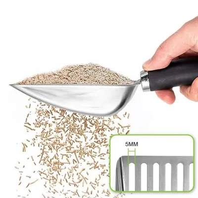 IntiMeg Pelle à litière en métal inox - Grande