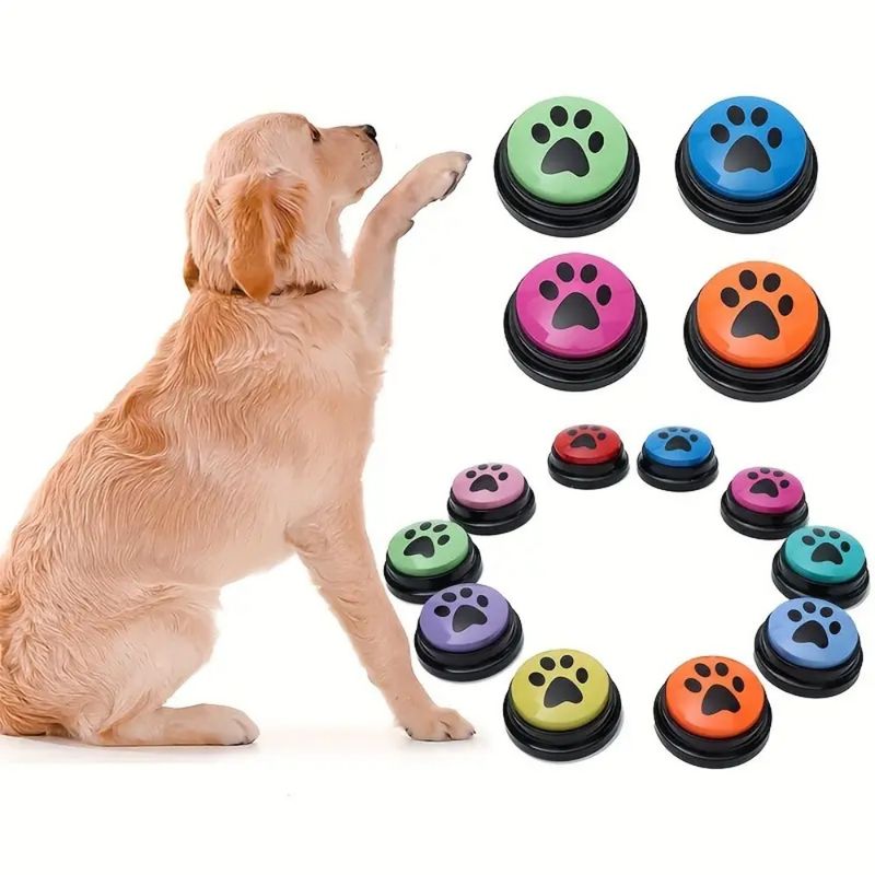 IntiMeg Jouets d'entraînement pour chien Boutons avec LED