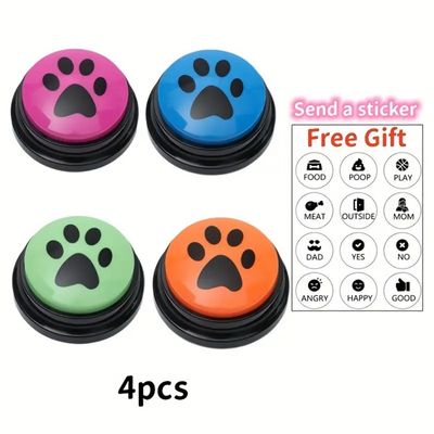 IntiMeg Jouets d'entraînement pour chien Boutons avec LED