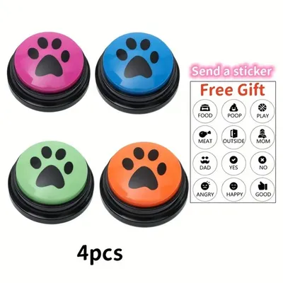 IntiMeg Jouets d'entraînement pour chien Boutons avec LED