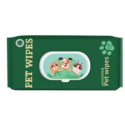 IntiMeg Lingettes de toilettage pour animaux de compagnie