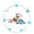 IntiMeg Jouet interactif pour chien Soucoupe volante
