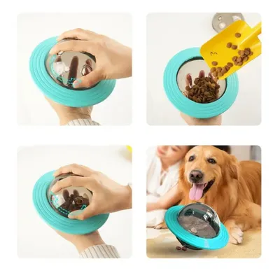 IntiMeg Jouet interactif pour chien Soucoupe volante