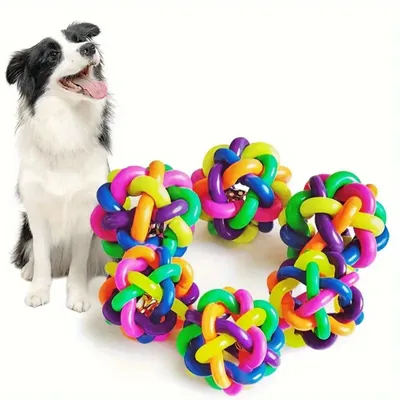 IntiMe Jouet interactif pour chien Rainbow Bell IntiMe Jouet interactif pour chien Rainbow Bell