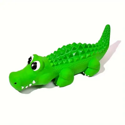 IntiMeg Jouet interactif en latex pour chien Alligator