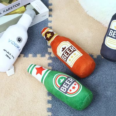 IntiMeg Bouteille de bière jouet interactif pour chien