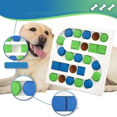 IntiMeg Jouet puzzle distributeur de nourriture pour chien