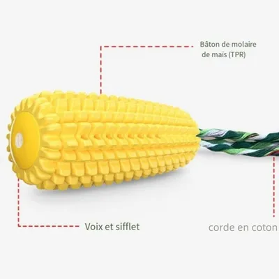 IntiMeg Jouet à mâcher pour chien Happens Corn