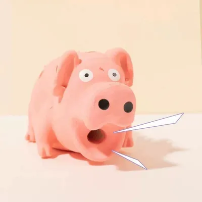 IntiMeg Juguete de cerdo de látex