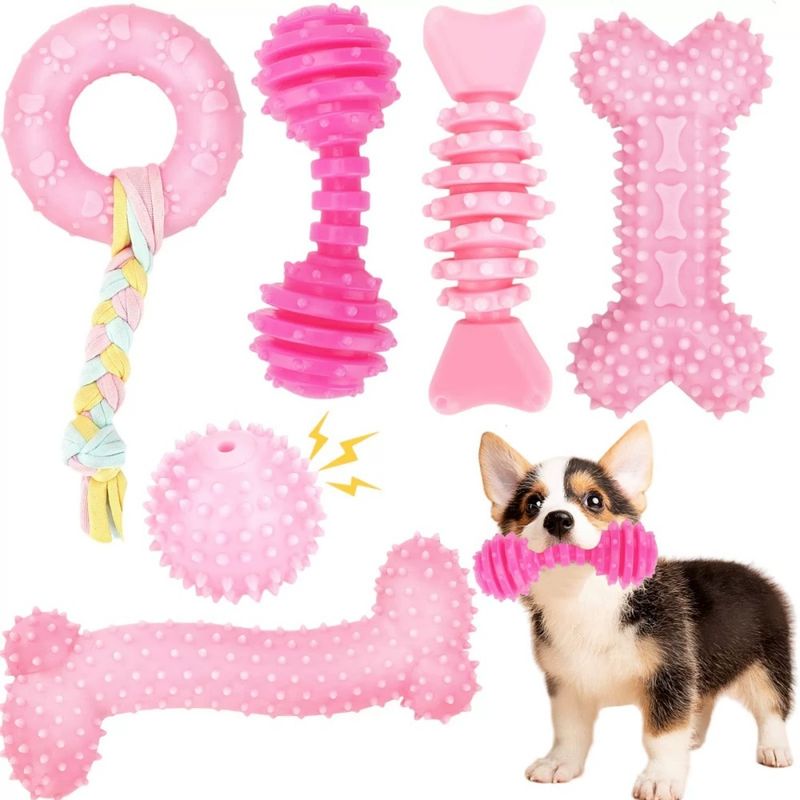 IntiMeg Jeu de 6 jouets pour petits chiens