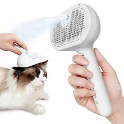 IntiMeg Peine de vapor autolimpiante para gatos