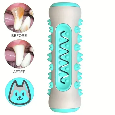 IntiMeg Juguete masticable de goma con forma de hueso para perros