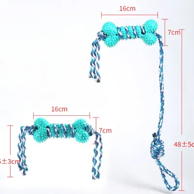 IntiMeg Juguete masticable de cuerda de goma para perros