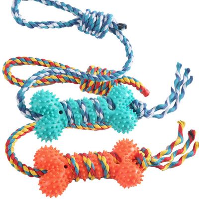 IntiMeg  Jouet à mâcher pour chien en corde de caoutchouc