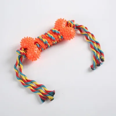 IntiMeg Juguete masticable de cuerda de goma para perros