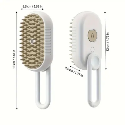 IntiMeg  Brosse à vapeur 3 en 1 pour animaux de compagnie