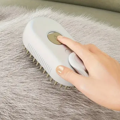 IntiMeg  Brosse à vapeur 3 en 1 pour animaux de compagnie