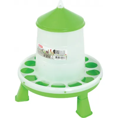 zolux - Mangeoire silo en plastique avec pieds, capacité 2 kg, basse cour