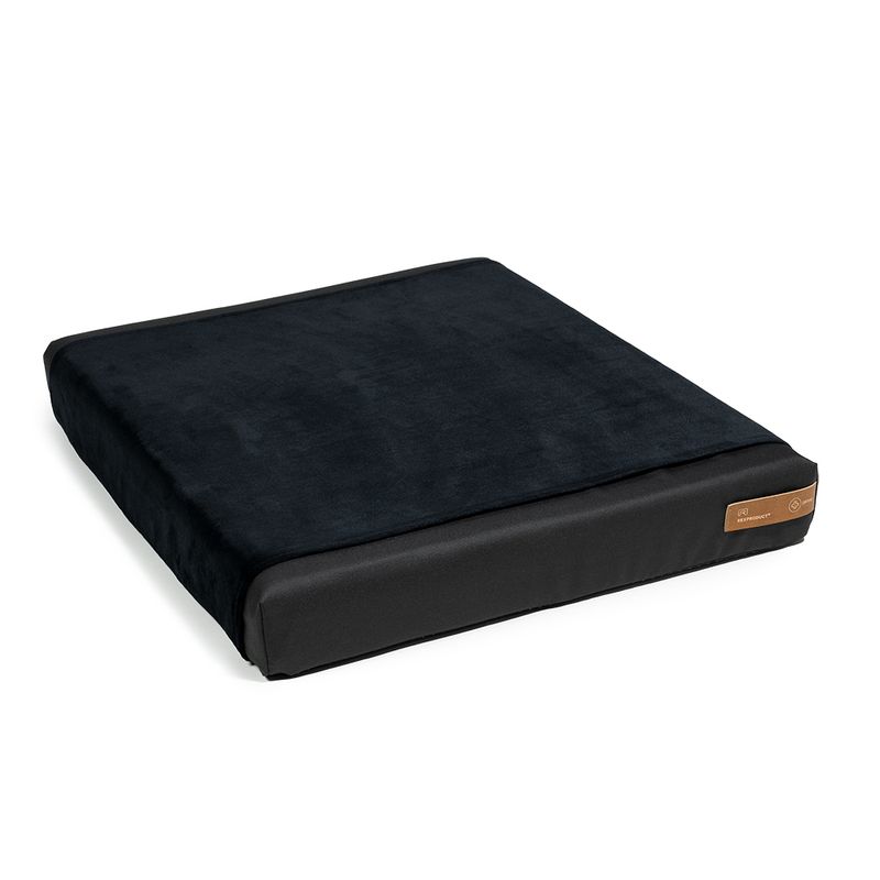Pethome niche orthopédique pour chien gris clair avec bleu marine
