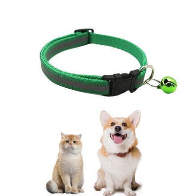 CoolPetGear Collier réfléchissant pour chat Vert