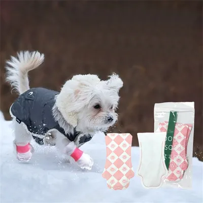 CoolPetGear Chaussettes jetables pour chien 8 pièces