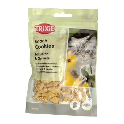 Friandises Cookies au poulet et des crevettes 50 g pour chat