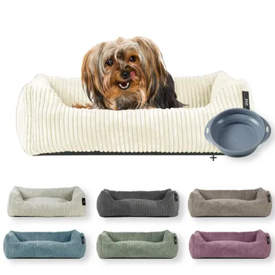 Rohrschneider Lit animal en velours côtelé