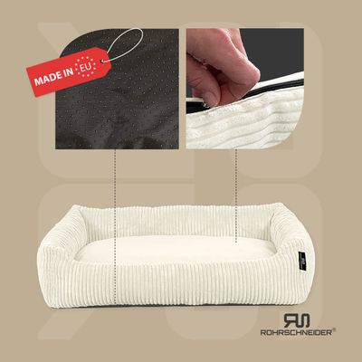 Rohrschneider Haustierbett aus Cord