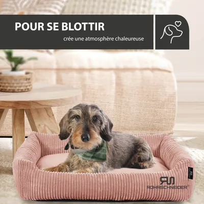 Rohrschneider Lit animal en velours côtelé