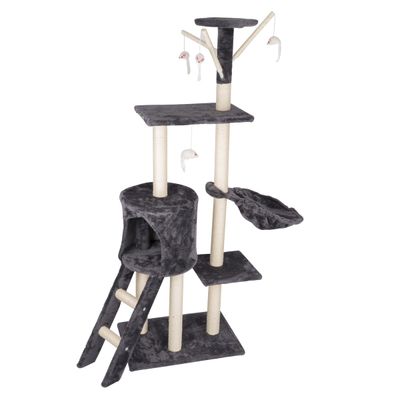 maxxpro Meuble Chat Gris