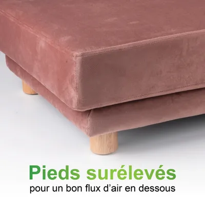 maxxpro Canapé Rose Chien & Chat 90x44x34cm