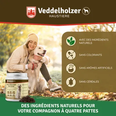 Veddelholzer Probiotiques Chien Friandise Digestive pour Chiens Accessoires