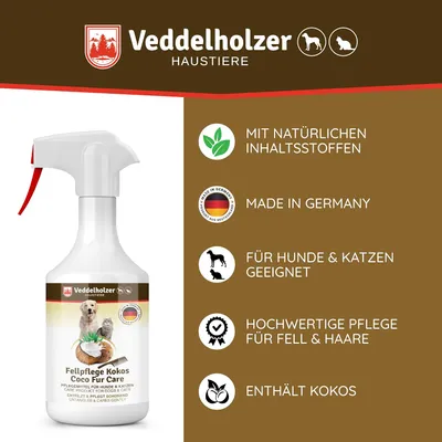 Veddelholzer 250 ML Coco Spray Chien et Chat. Dévitalisation des Chiens