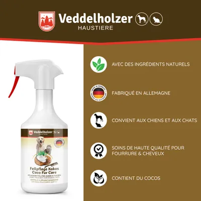 Veddelholzer 250 ML Coco Spray Chien et Chat. Dévitalisation des Chiens