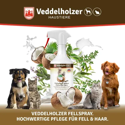 Veddelholzer 250 ml Kokos Fellpflege Hund & Katze Veddelholzer 250 ml Kokos Fellpflege Hund & Katze