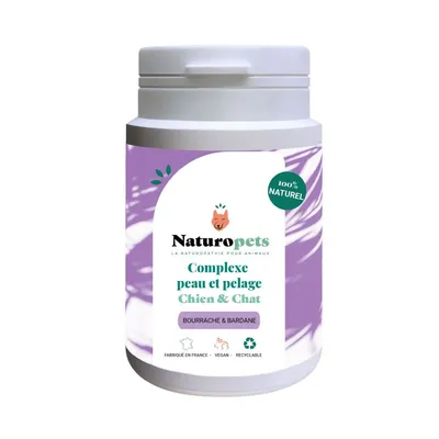 Naturopets - Complément alimentaire Peau et Pelage naturel - Chien et Chat Naturopets - Complément alimentaire Peau et Pelage naturel - Chien et Chat