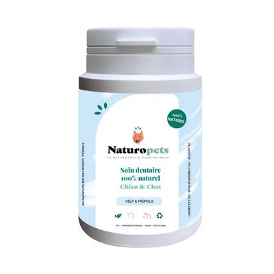 Naturopets - Soin dentaire BIO tartre et Mauvaise Haleine - Chien