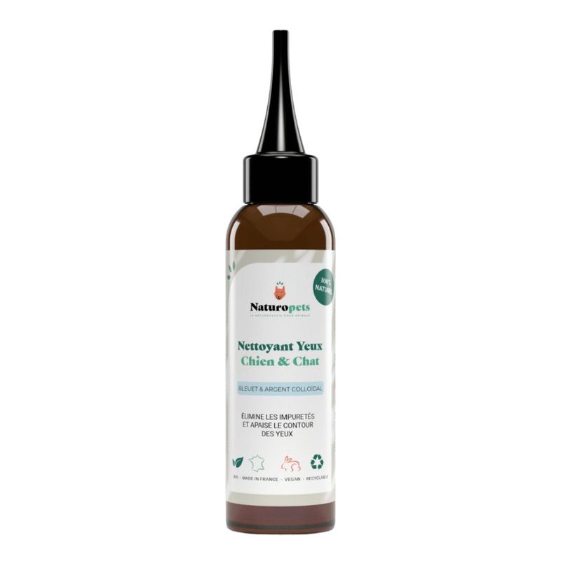 Naturopets Nettoyant des Yeux Bio et Naturel Chien et Chat