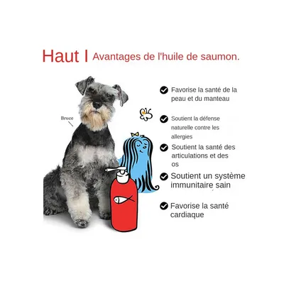 MCBOSON  Huile de saumon pour chats et chiens