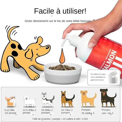 MCBOSON  Huile de saumon pour chats et chiens