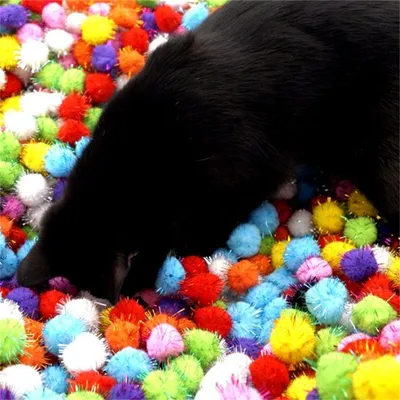 MCBOSON 3CM Jouet en peluche pour chat 20PCS