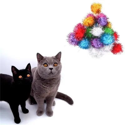 MCBOSON 3CM Jouet en peluche pour chat 20PCS
