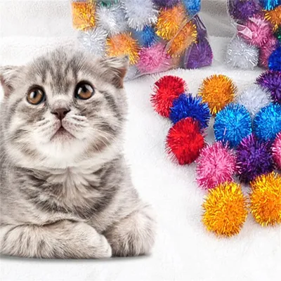 MCBOSON 3CM Jouet en peluche pour chat 20PCS