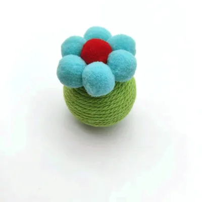 CoolPetGear Jouet pour chat en forme de balle fleurie