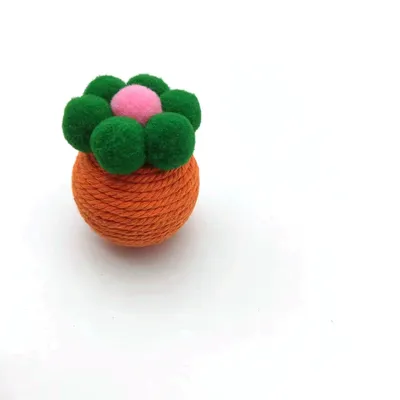 CoolPetGear Jouet pour chat en forme de balle fleurie