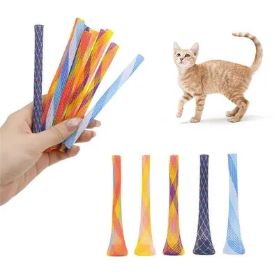 MCBOSON Federspielzeug für Katzen, 10 Stück