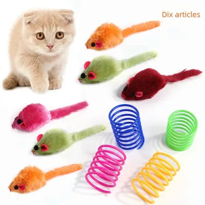 MCBOSON  Jouet en peluche pour chat en forme de souris