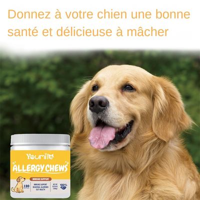 MCBOSON Comprimés à mâcher anti allergies pour chiens
