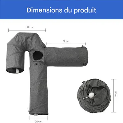 MCBOSON  Tunnel de jeu pour chats